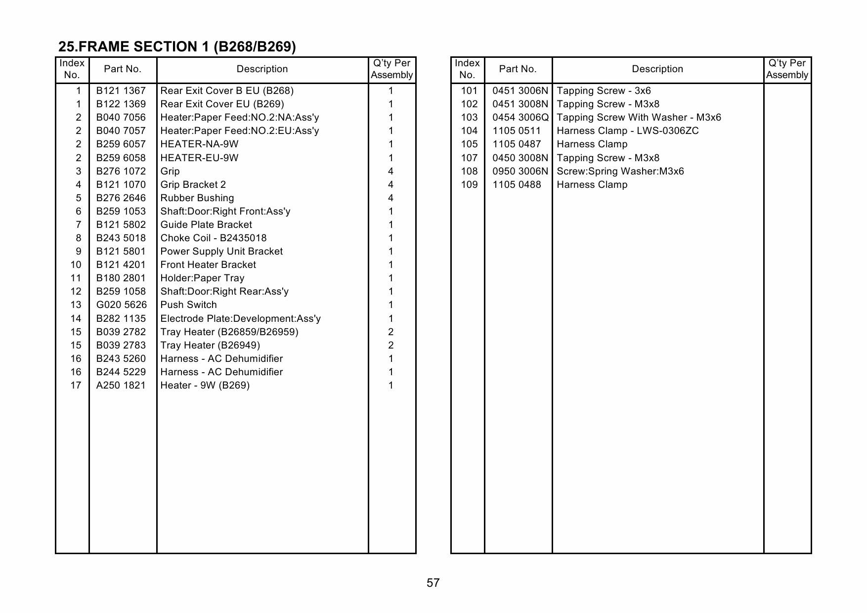 RICOH Aficio MP-1600L2 B268 B269 Parts Catalog-6